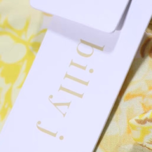 BILLY J Saraya White/Yellow Floral Top and Skirt Set - Picture 5 of 6